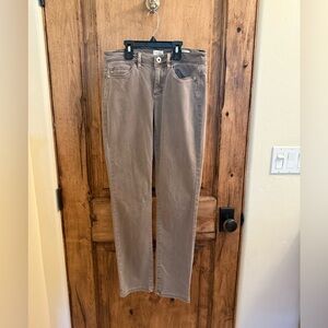 J. Jill Authentic Fit Slim Ankle Jeans - Beige